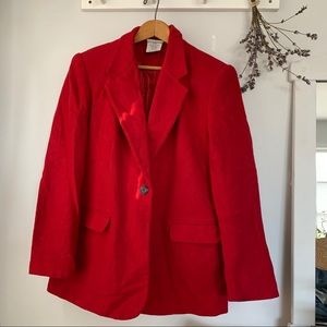 White Stag Vintage Blazer Red Wool